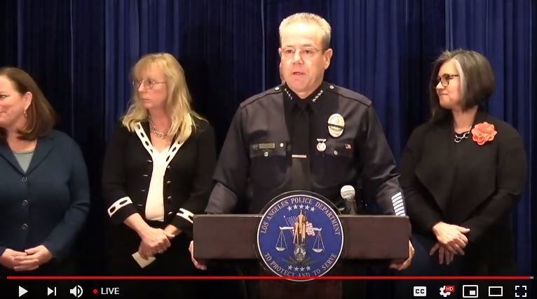 Chief Michel Moore and press conference